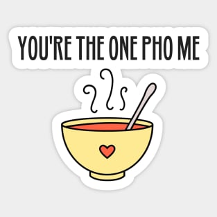 Funny Pho Pun Cute Vietnamese Food Joke Sticker